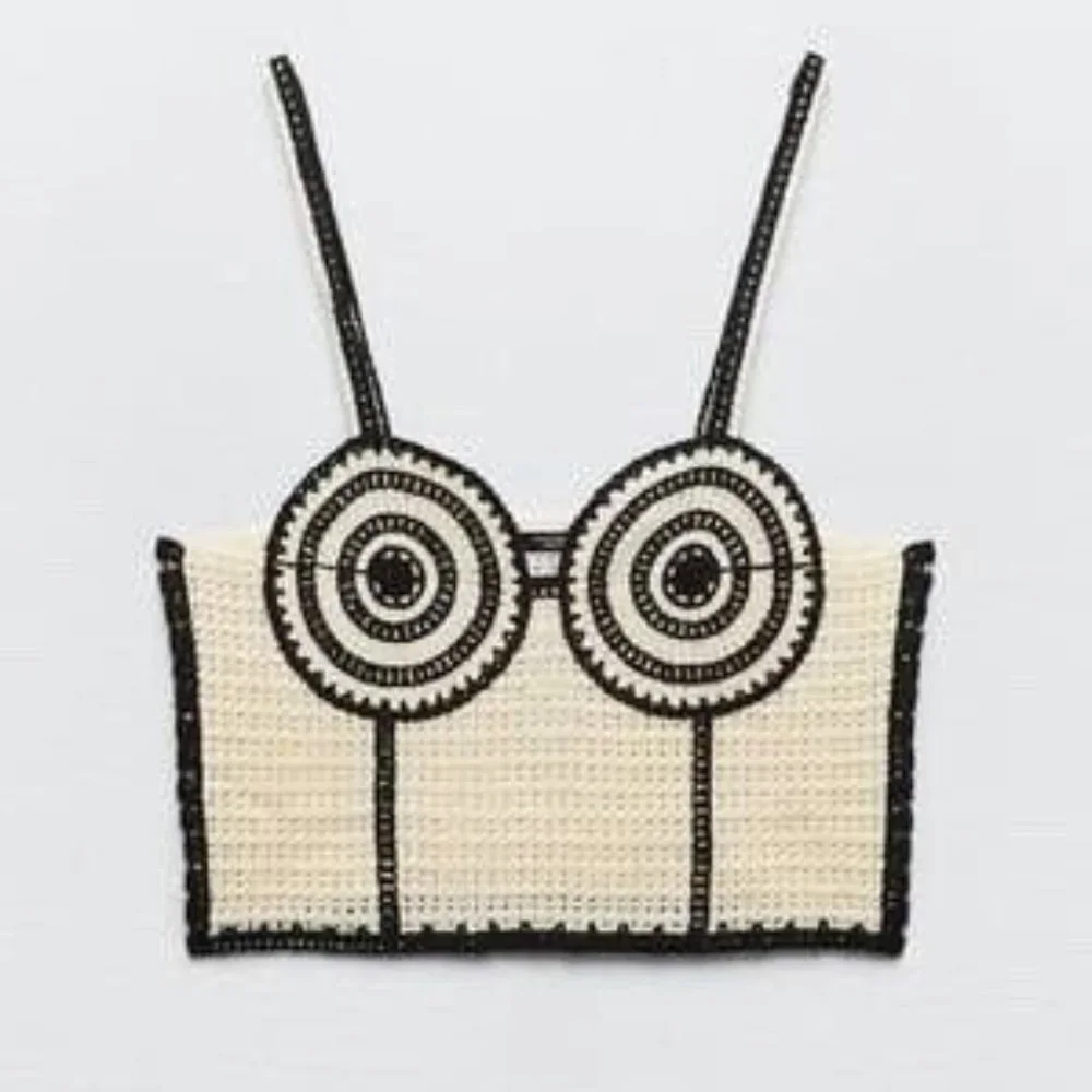 Zara Crochet Corset Top